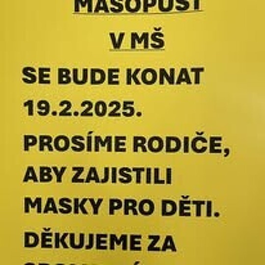 KARNEVAL V MŠ